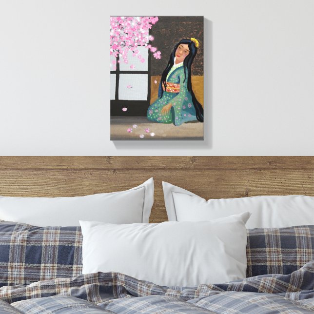 Impressão Em Tela Época da flor de cerejeira (Insitu(Quarto))
