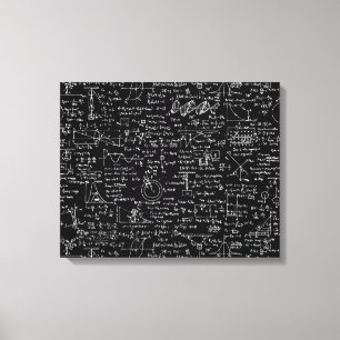 Impressão Em Tela Equações da física em //preto