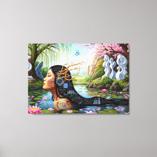 Impressão Em Tela "Equações no Sangue" - Um Retrato Digital