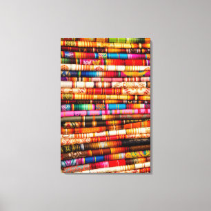 Impressão Em Tela Equador, Área de Quito, Mercado de Artesanato Ota