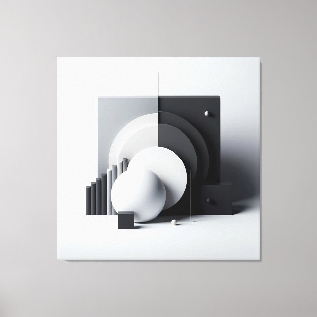 Impressão Em Tela Equilibrium of Silent Geometry (Frente)