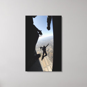 Impressão Em Tela Equipe de Paraquedas da Academia da Força Aérea do