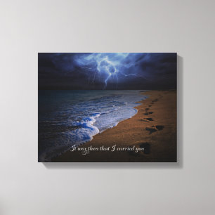 Impressão Em Tela Era então que eu o levei. 14x11 (tormentoso)