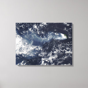 Impressão Em Tela Erupção de Piton de la Fournaise, Reunião Isla