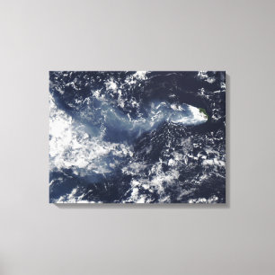 Impressão Em Tela Erupção de Piton de la Fournaise, Reunião Isla