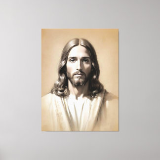 Impressão Em Tela Esboço de Jesus 6