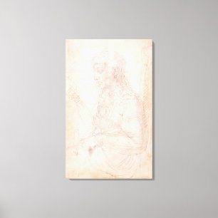 Impressão Em Tela Esboço W.40 de uma figura fêmea