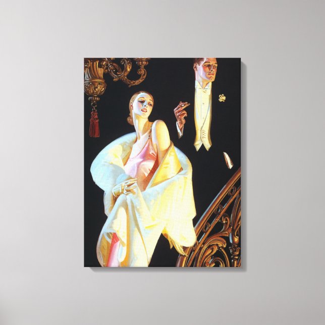 Impressão Em Tela Escadaria Decrescente do casal, 1923 por Leyendeck (Frente)