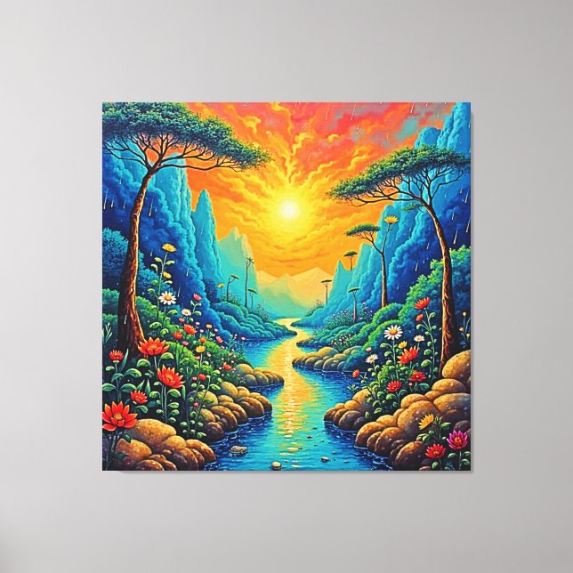 Impressão Em Tela Escape para a Nature Art Design (Frente)