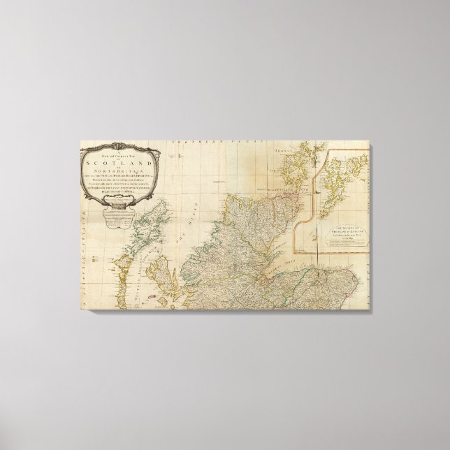 Impressão Em Tela Escócia Norte (Frente)