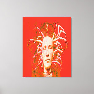 Impressão Em Tela Escorpião Vermelho