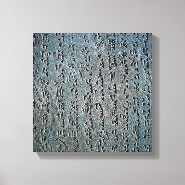 Impressão Em Tela Escrita cuneiforme (Frente)