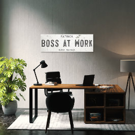 Impressão Em Tela Escritório Rustic Modern Farmhouse Boss