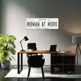 Impressão Em Tela Escritório Rustic Modern Farmhouse Long