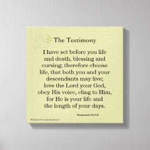 Impressão Em Tela Escritura de bíblia Inspiracional