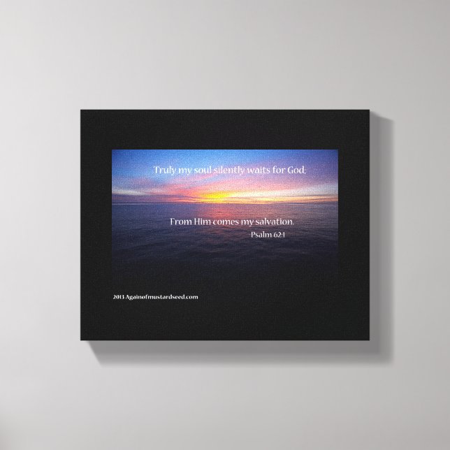 Impressão Em Tela Escritura de bíblia Inspiracional (Frente)