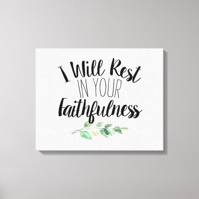 Impressão Em Tela Escritura Versa da Bíblia de Fonte do Pincel Moder (Frente)