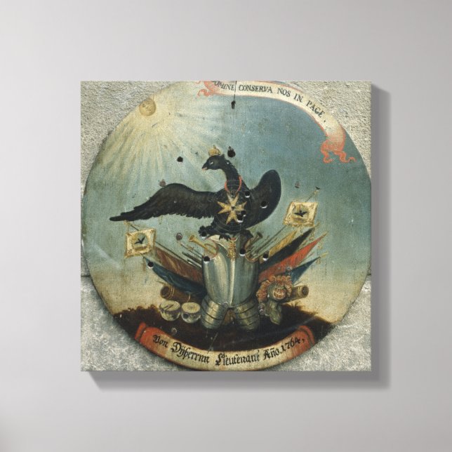 Impressão Em Tela Escudo de um oficial prussiano, 1764 (Frente)