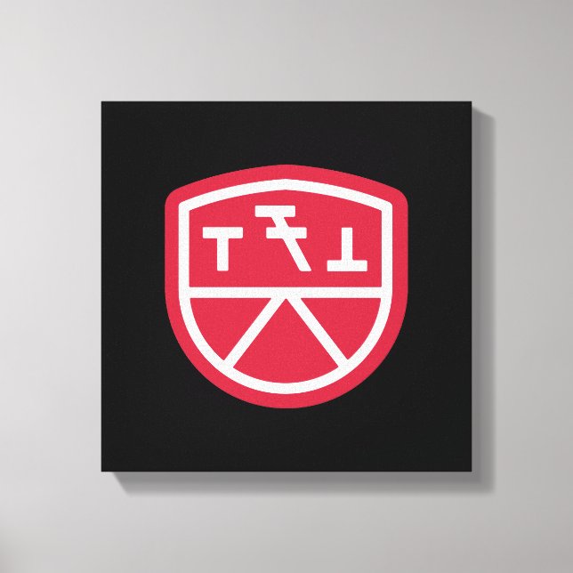 Impressão Em Tela Escudo Phi Sigma Kappa (Frente)