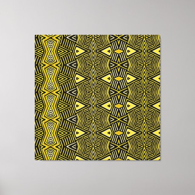 Impressão Em Tela Escudo Tribal Xamânico (Frente)