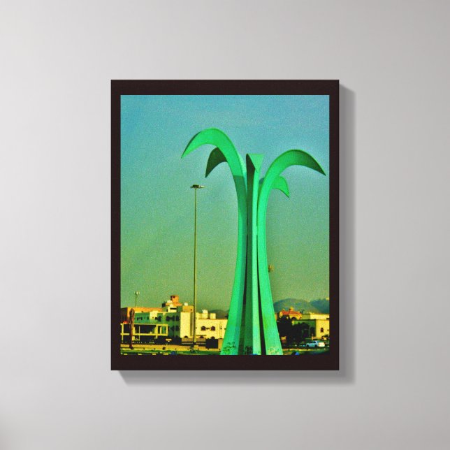 Impressão Em Tela Escultura de Palm Tree (Frente)