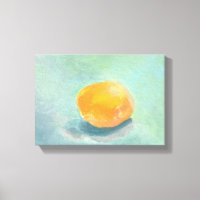 Esfera abstrato laranja "Vida Estática" em Aquarel