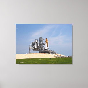 Impressão Em Tela Esforço do vaivém espacial na plataforma de