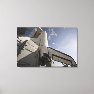 Impressão Em Tela Esforço do vaivém espacial na plataforma de