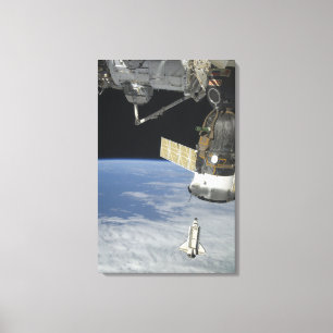 Impressão Em Tela Esforço do vaivém espacial, uma nave espacial de