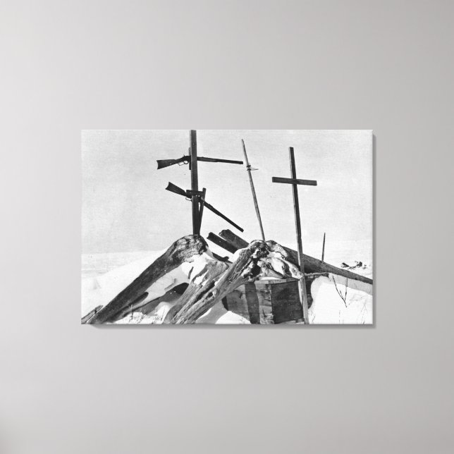 Impressão Em Tela Eskimo Grave no Alasca Fotografia (Frente)