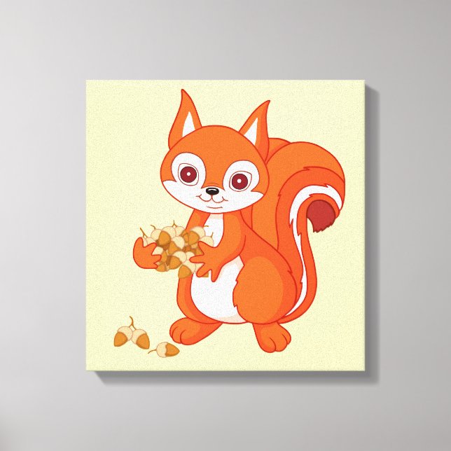 Impressão Em Tela Esmaga o esquilo útil (Frente)