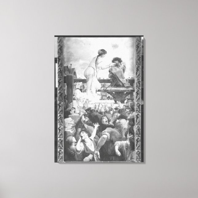 Impressão Em Tela Esmeralda e Quasimodo, 1905 (Frente)