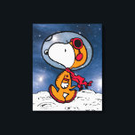 Impressão Em Tela ESPAÇO | Astronauta do Snoopy<br><div class="desc">Este trabalho de arte de amendoim comemora o 50º aniversário da órbita Apolo 10 de 1969 e a aterrissagem na lua Apolo 11. Este design apresenta Snoopy em seu traje espacial laranja.</div>