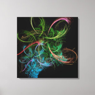 Impressão Em Tela Espaço de Flores de Arte Abstrata