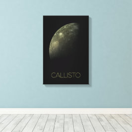 Impressão Em Tela Espaço Exterior, Cosmos, Sistema Solar, Callisto d