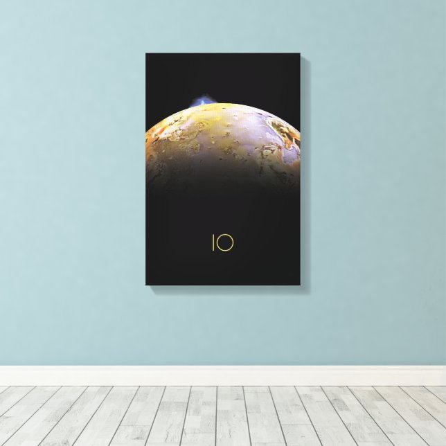 Impressão Em Tela Espaço Exterior, Cosmos, Sistema Solar, E/S da Lua (Insitu(piso de madeira))