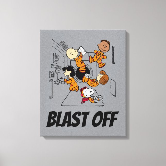 Impressão Em Tela ESPAÇO | Jogo amendoim no espaço (Frente)