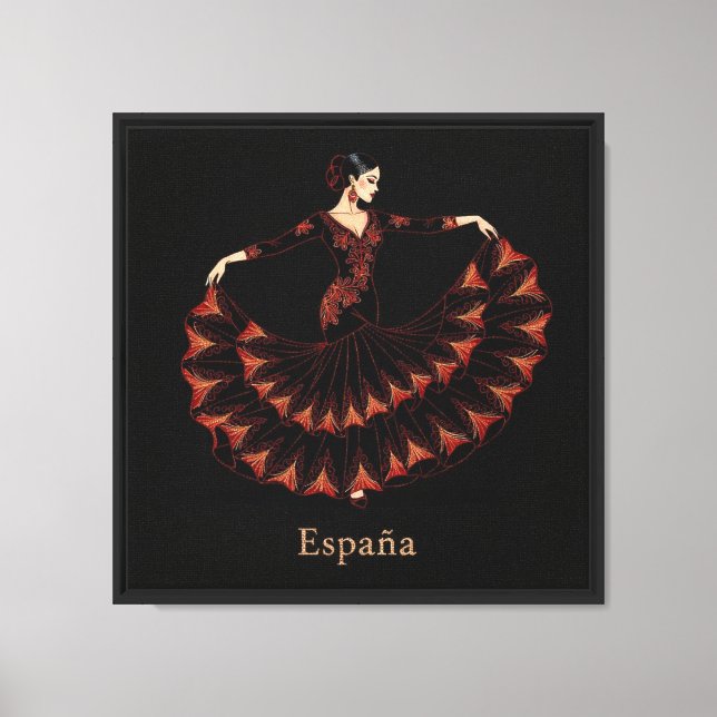 Impressão Em Tela Espanha (Frente)