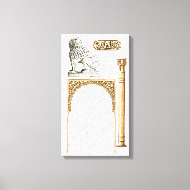 Impressão Em Tela Espanha Alhambra Granada. Detalhes (Frente)