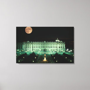 Impressão Em Tela Espanha, Madrid, Palácio Real e Plaza de