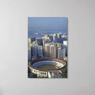 Impressão Em Tela Espanha, Málaga, Andaluzia Vista da Plaza de Toros