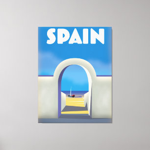 Impressão Em Tela Espanha Retro Vacinação
