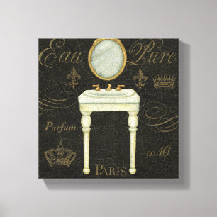 Impressão Em Tela Espelhamento de Vintage e Sink