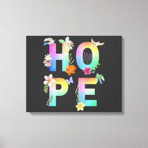 Impressão Em Tela Esperança de inspiração motivacional artística pos