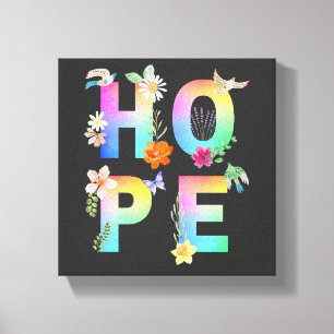 Impressão Em Tela Esperança de inspiração motivacional artística pos