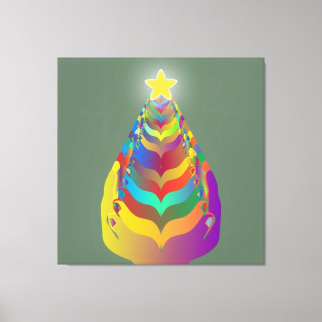 Impressão Em Tela Esperança e União de Natal (Frente)