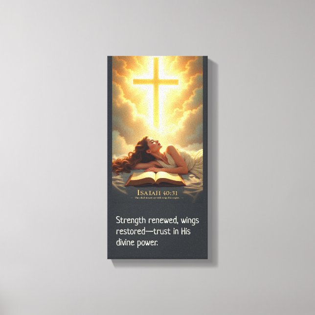 Impressão Em Tela Esperando no Senhor  (Frente)