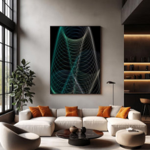 Impressão Em Tela Espirais infinitos