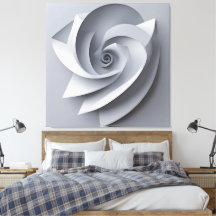 Espiral Abstrata Moderna – Arte 3D Minimalista de