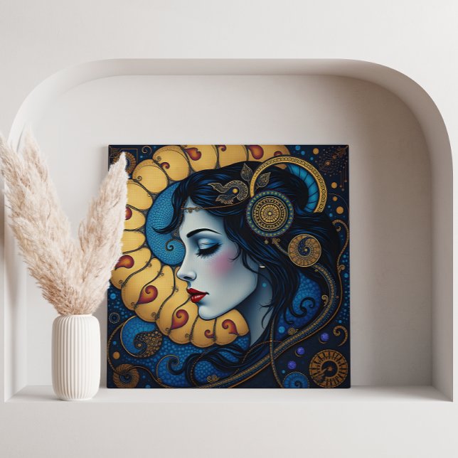 Impressão Em Tela Espiral Celestial (Criador carregado)